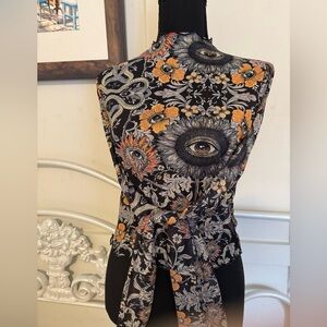 Floral Eye Print Women's mesh top!